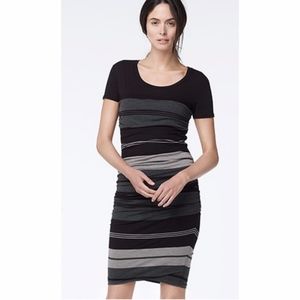 James Perse Relaxed Striped T-Shirt Dress, Size 2